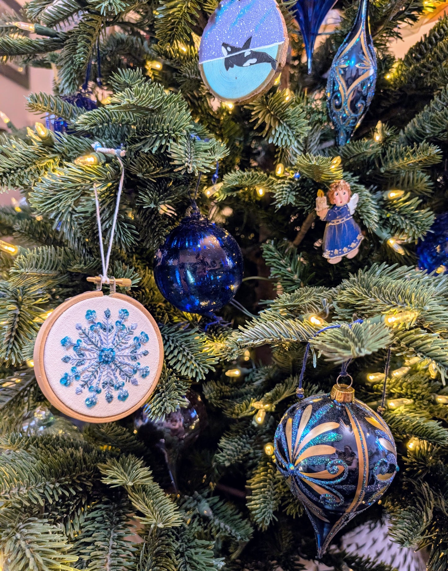 Noël baroque - Bleu - Goutte large 🇵🇱