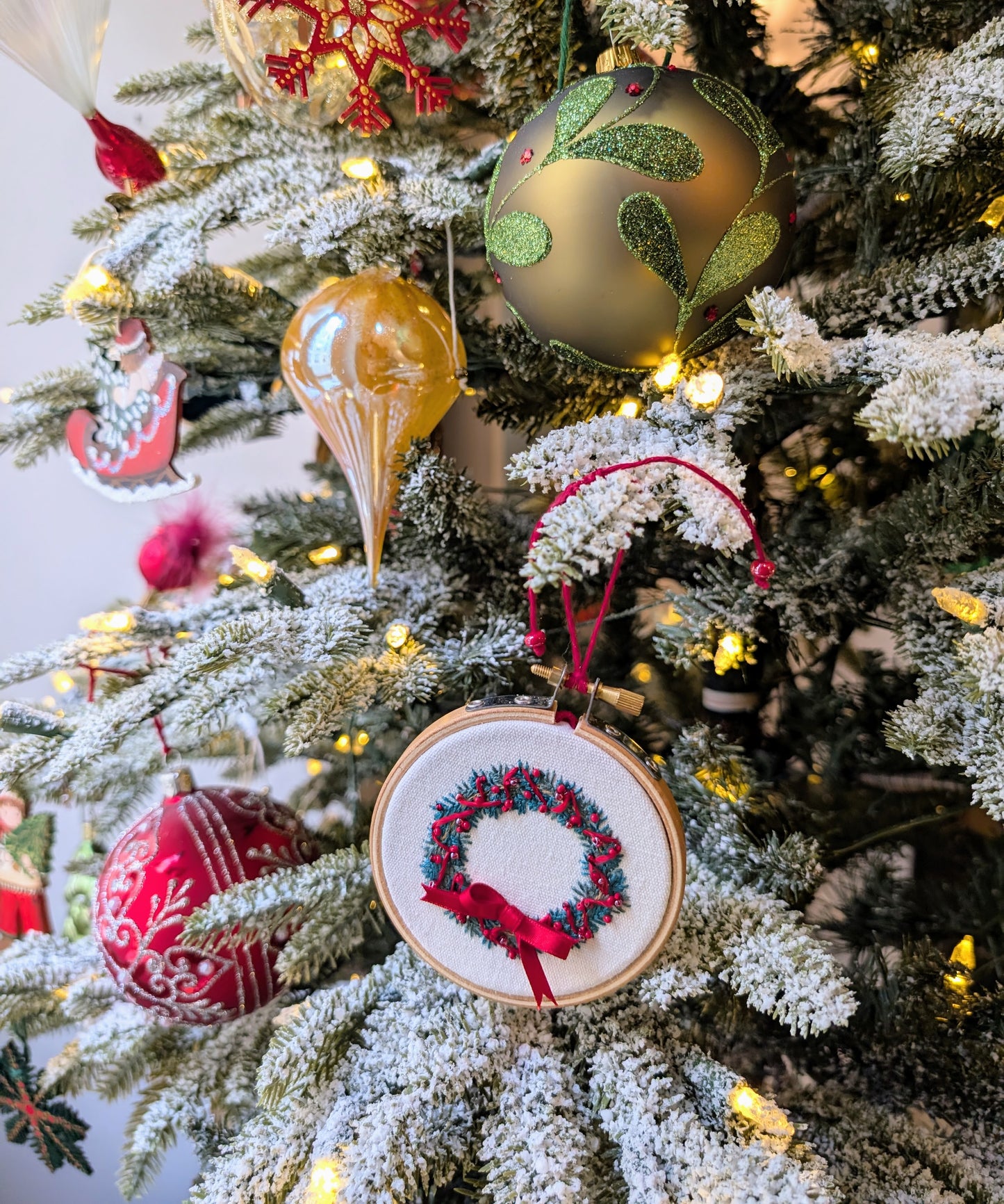 Boule Gui de Noël - vert foncé 🇵🇱