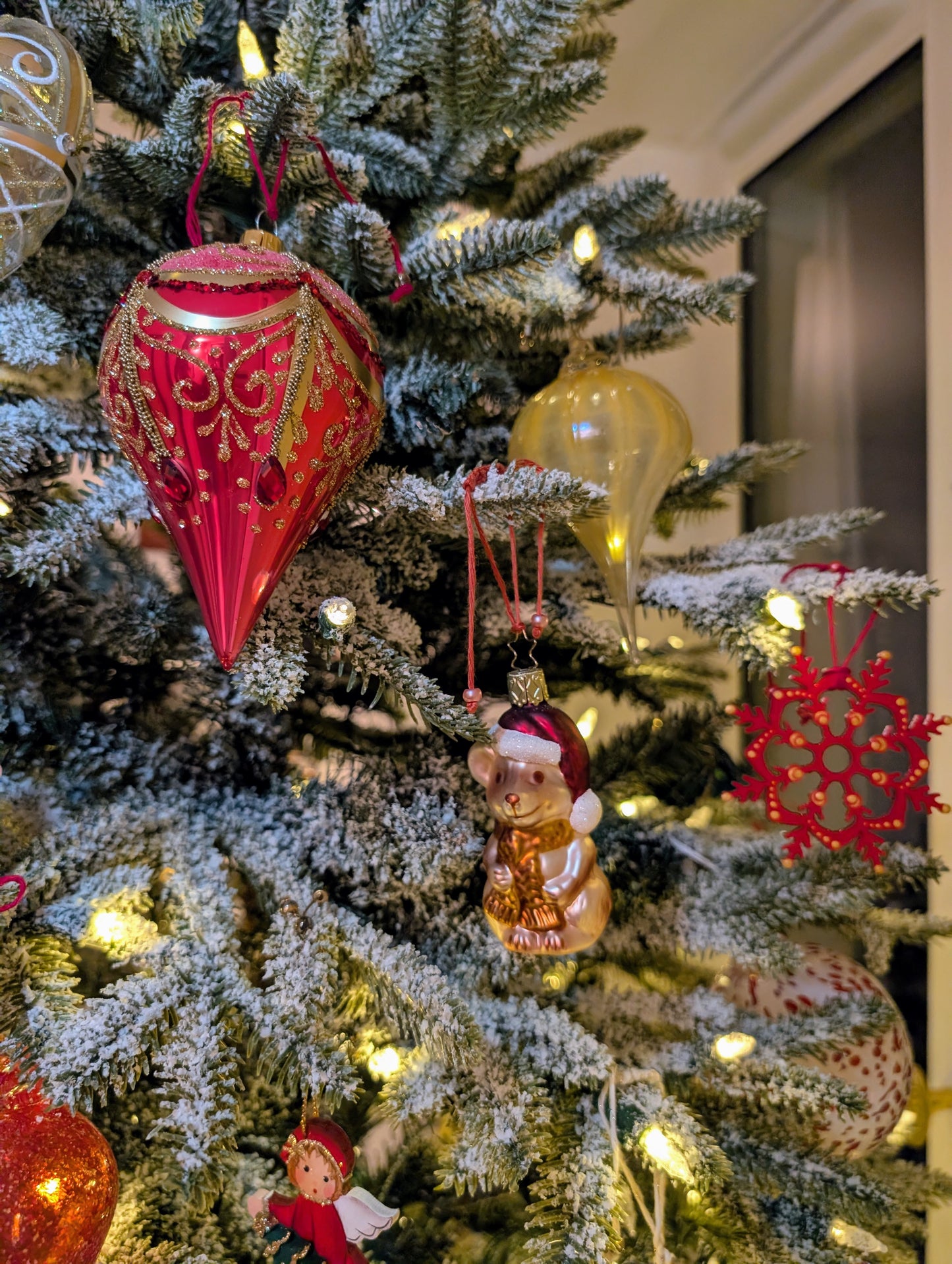 Noël baroque - Rouge - Goutte large 🇵🇱