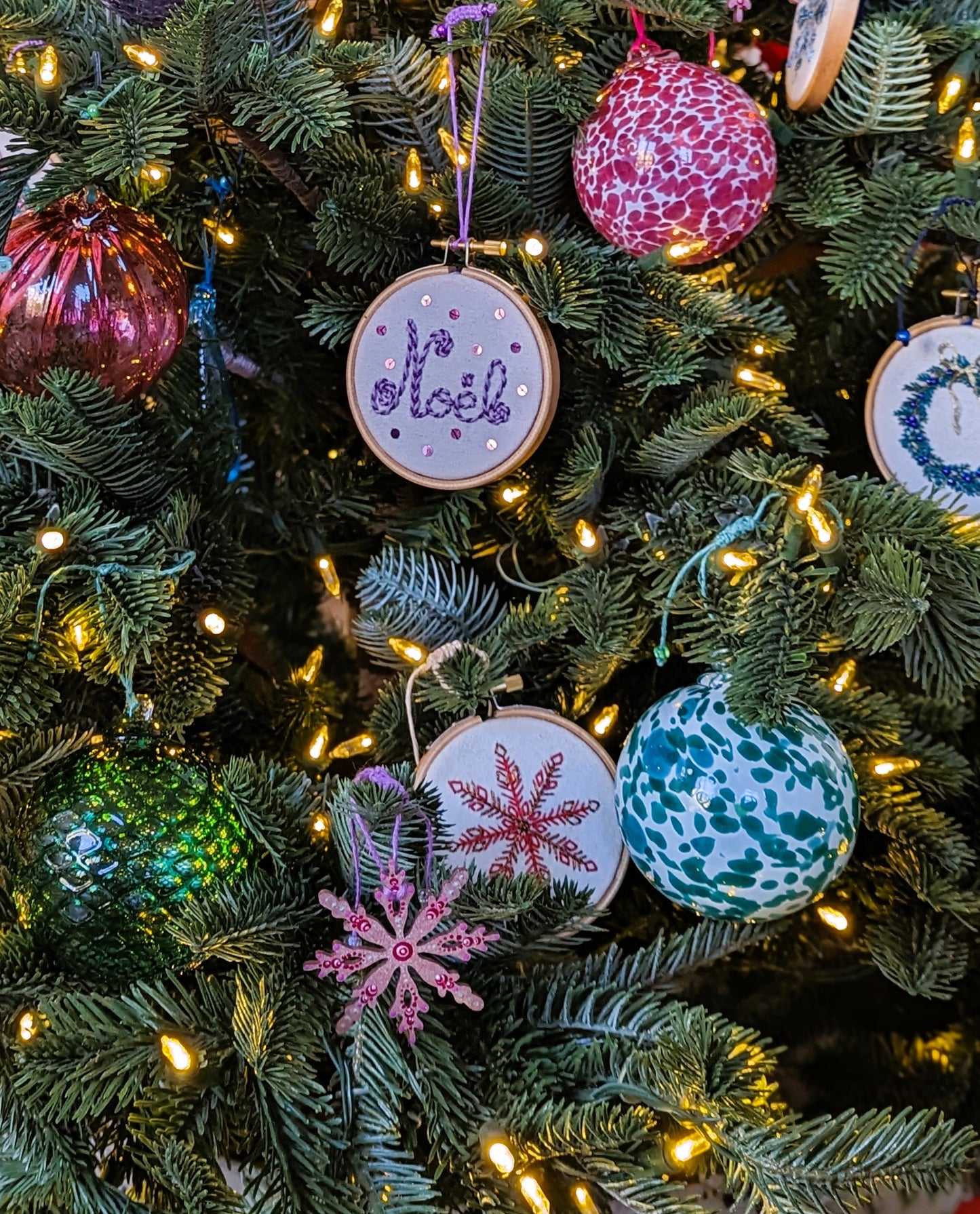 Boule Planète - Vert sapin & Blanc 🇫🇷