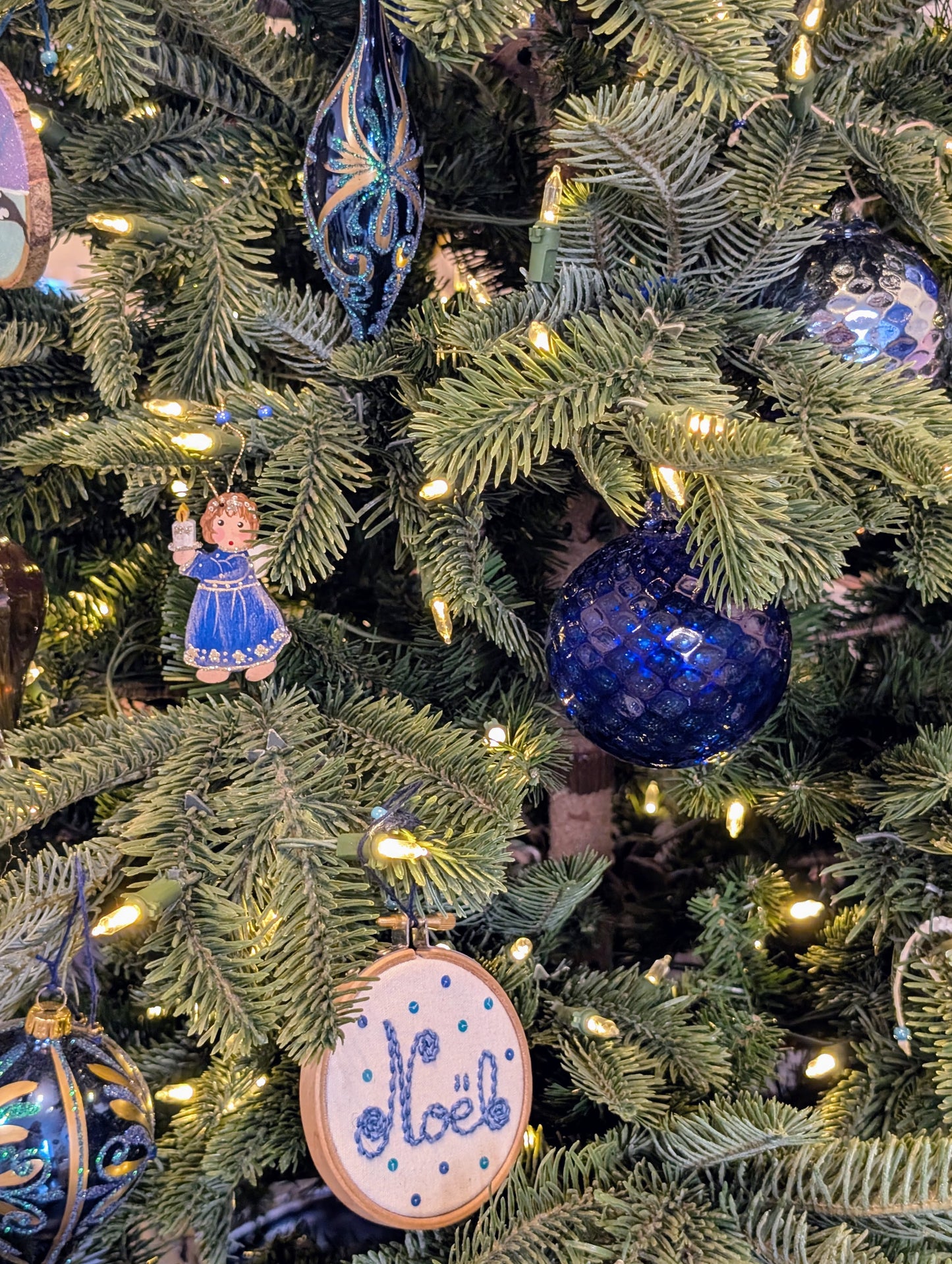 Noël baroque - Bleu - Goutte fine 🇵🇱