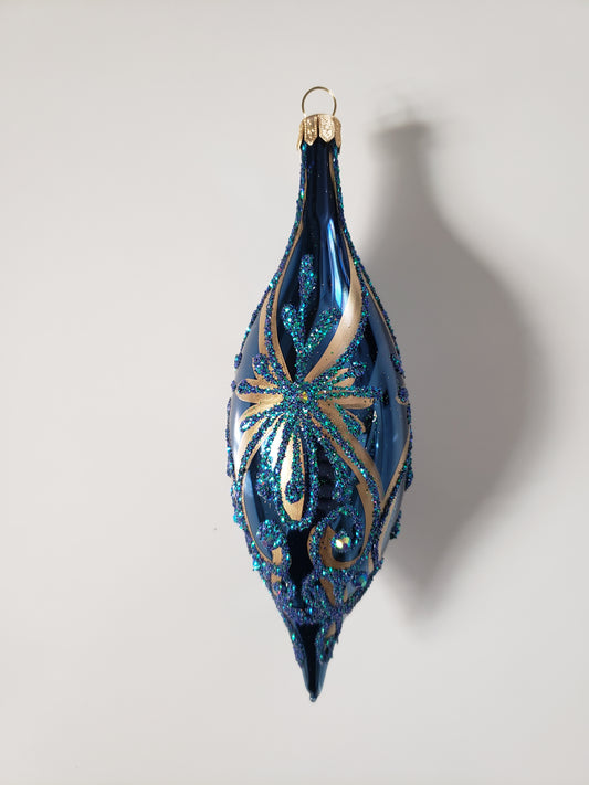 Noël baroque - Bleu - Goutte fine 🇵🇱