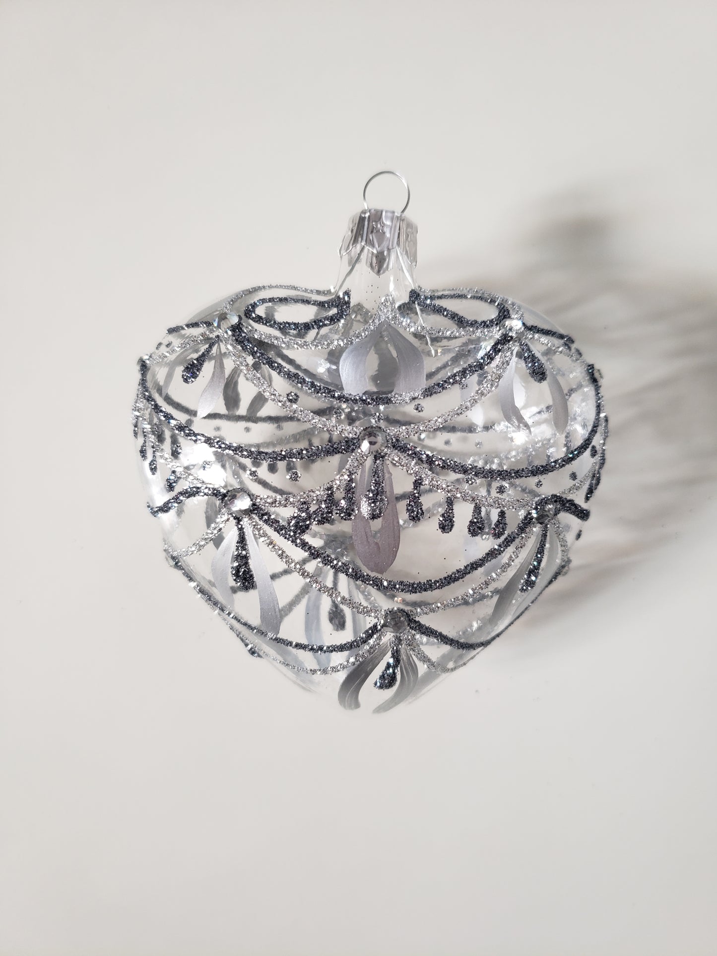 Cœur festif - transparent Argent 🇵🇱