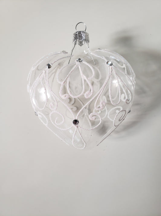 Cœur romantique - transparent Blanc 🇵🇱