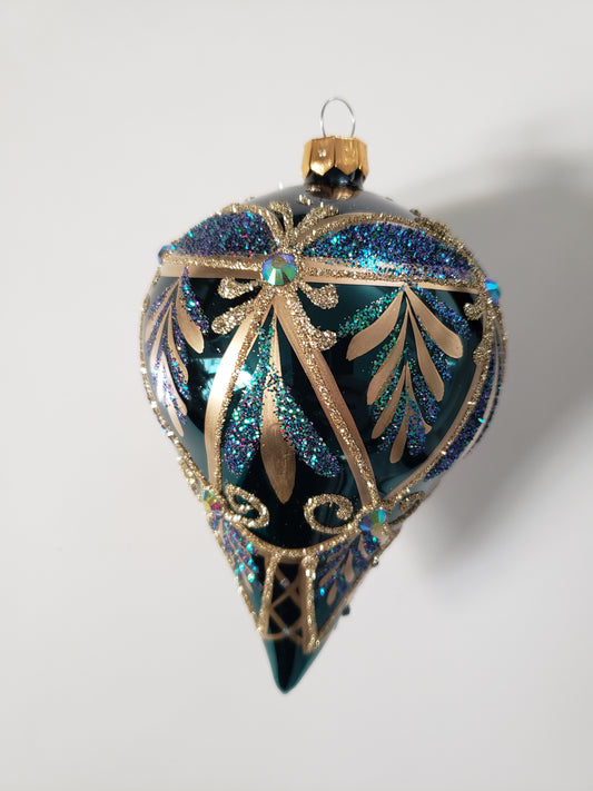 Noël baroque - Vert - Goutte large 🇵🇱