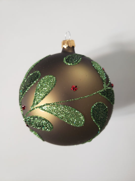 Boule Gui de Noël - vert foncé 🇵🇱