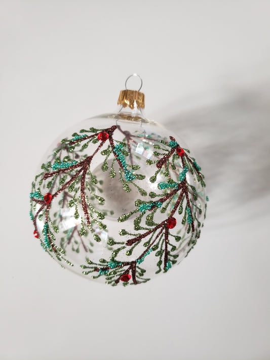 Boule Branches de sapin - transparente 🇵🇱