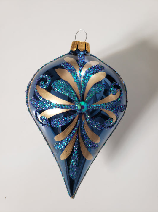 Noël baroque - Bleu - Goutte large 🇵🇱