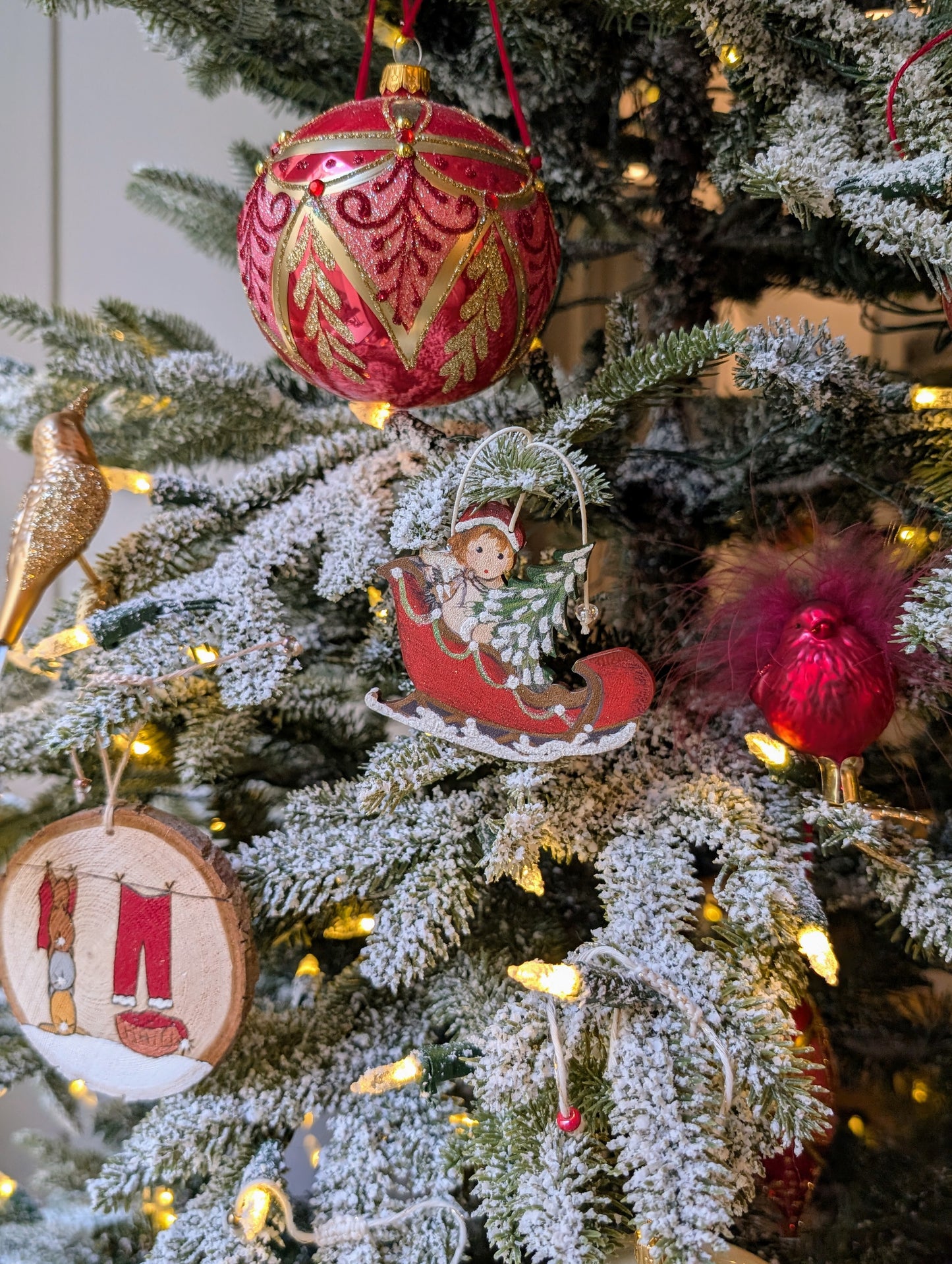 Noël baroque - Rouge - Boule 🇵🇱