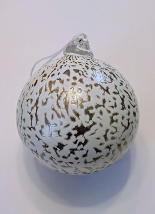 Boule Planète - Or scintillant & Blanc 🇫🇷