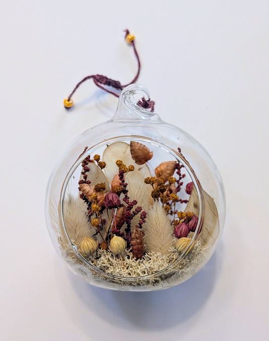 Boule Automne - terrarium de fleurs séchées 🇫🇷