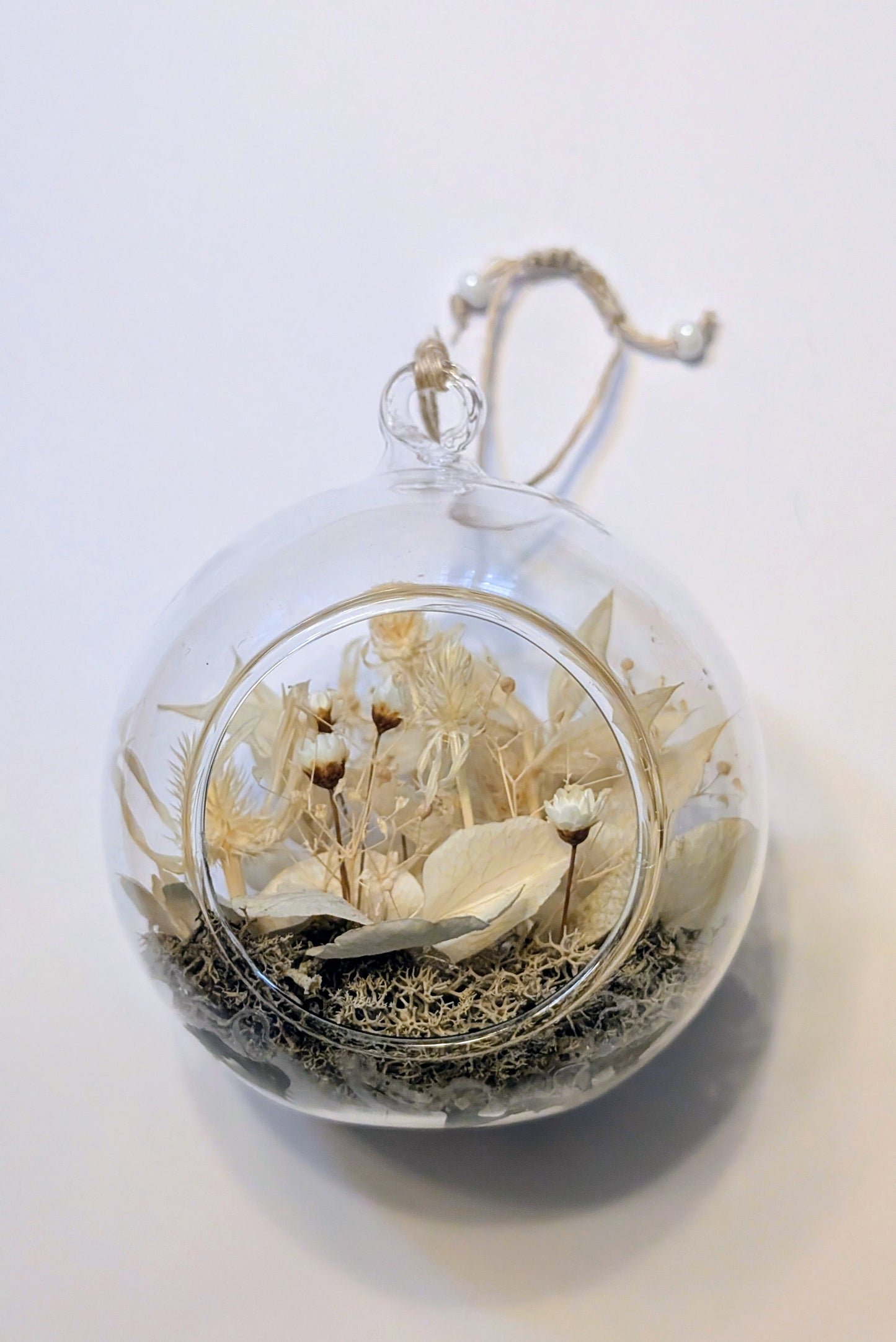 Boule Hiver - terrarium de fleurs séchées 🇫🇷