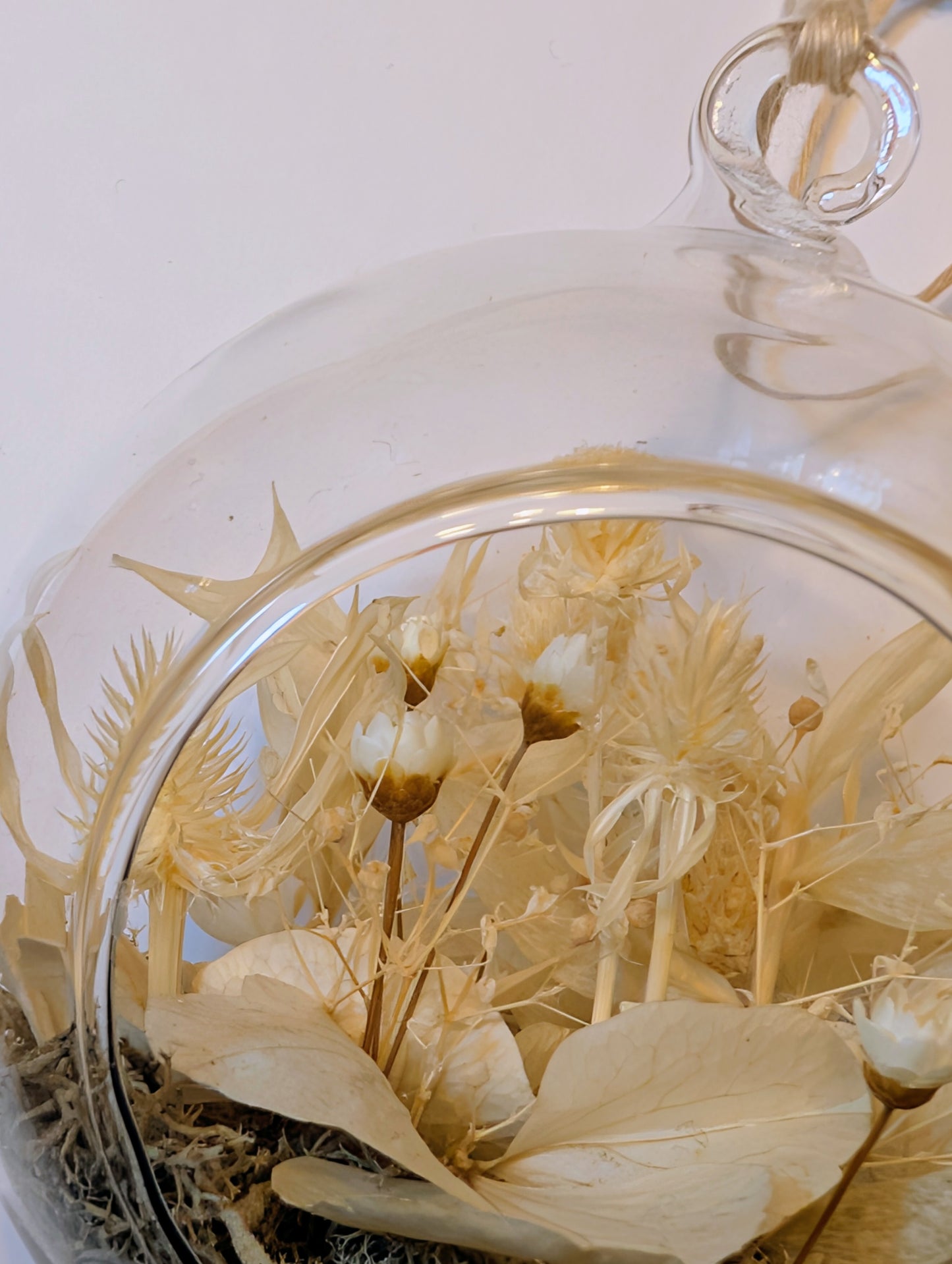 Boule Hiver - terrarium de fleurs séchées 🇫🇷