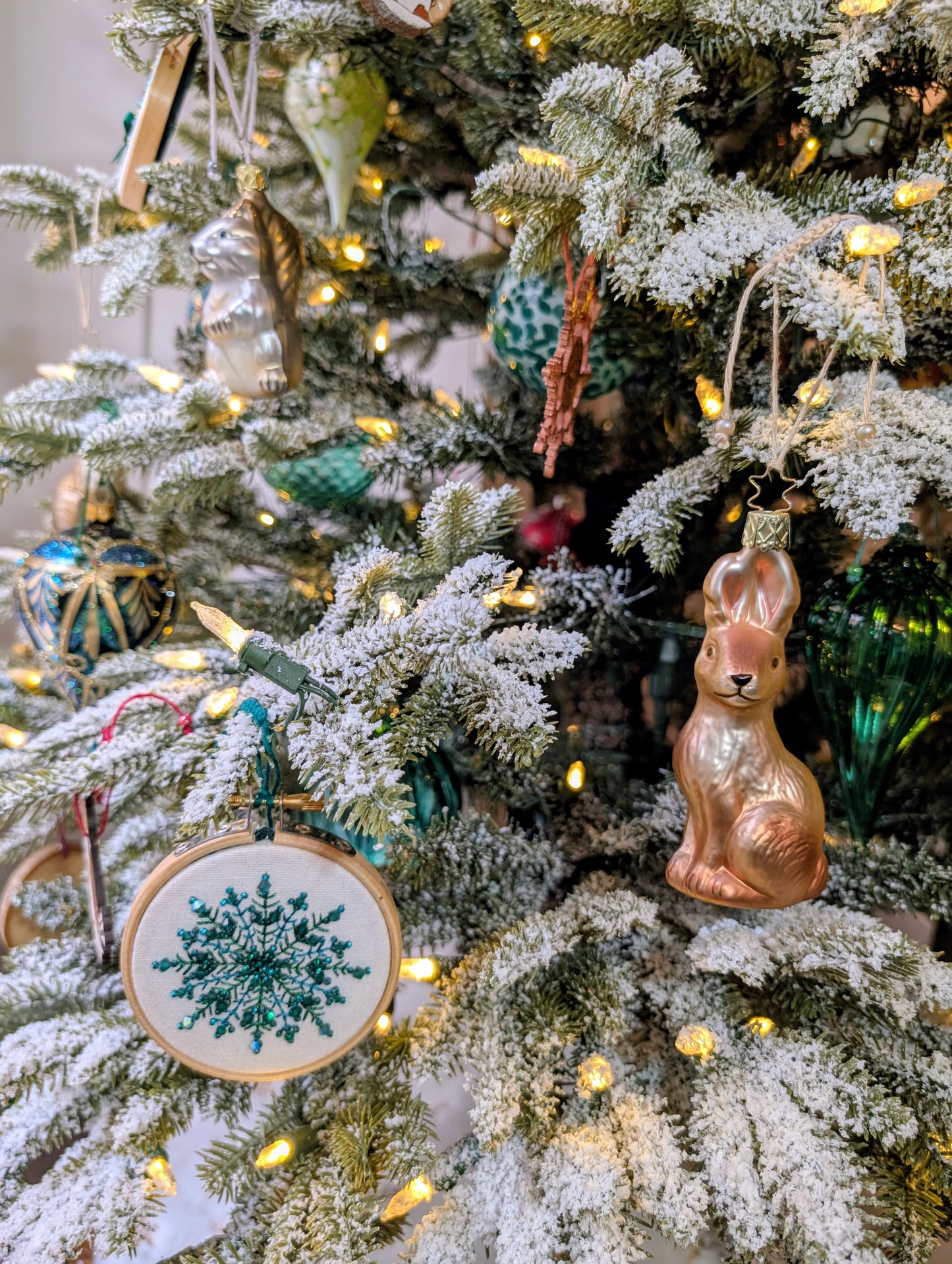 Broderie - flocon perlé Vert 🇫🇷