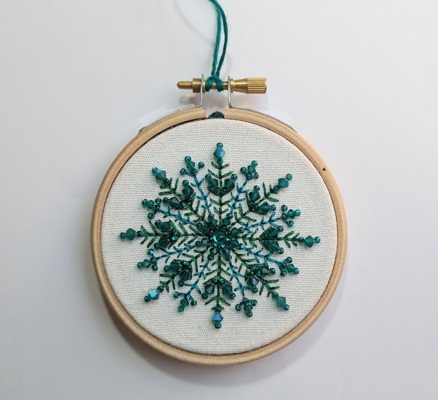 Broderie - flocon perlé Vert 🇫🇷