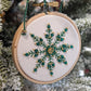 Broderie - flocon perlé Vert et Or 🇫🇷