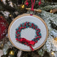 Broderie Couronne - Rouge avec guirlande 🇫🇷