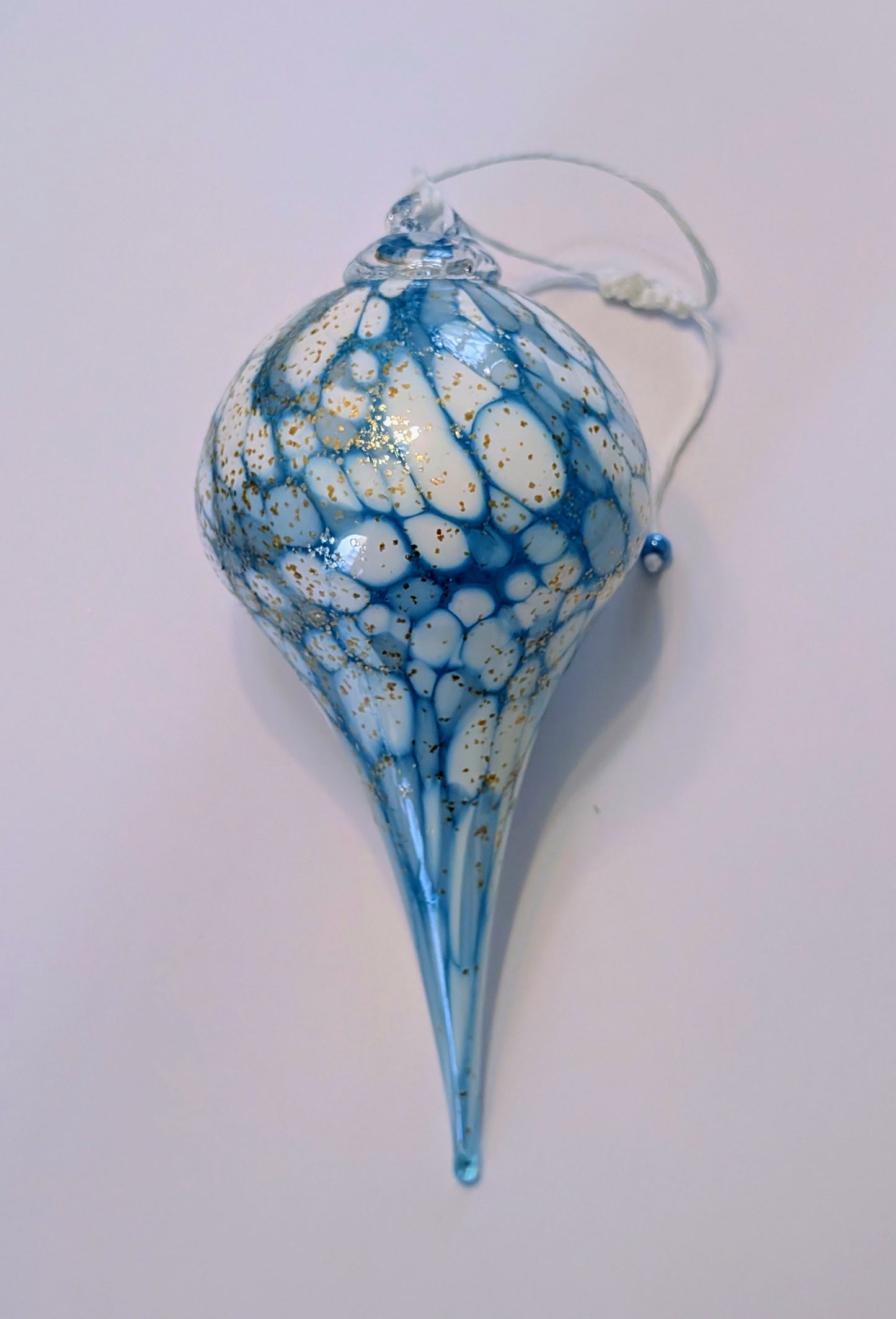 Goutte Tourbillon - Bleu ciel & Blanc pailleté Or 🇫🇷