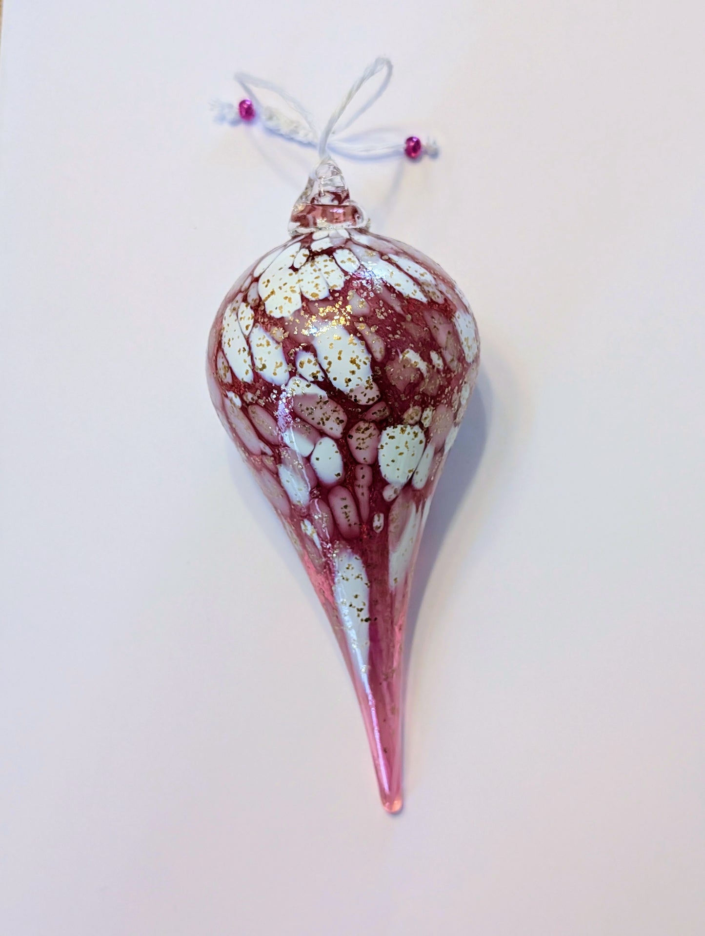 Goutte Tourbillon - Rose & Blanc pailletés or 🇫🇷