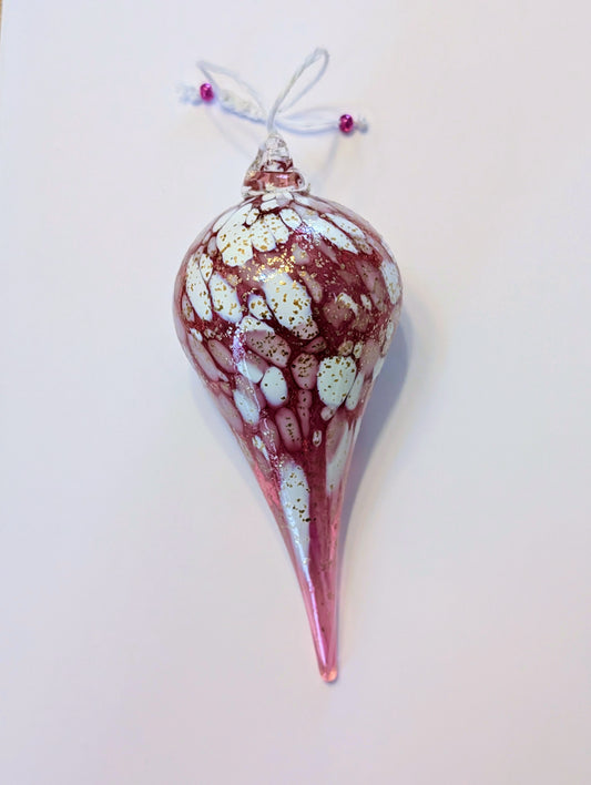 Goutte Tourbillon - Rose & Blanc pailletés or 🇫🇷