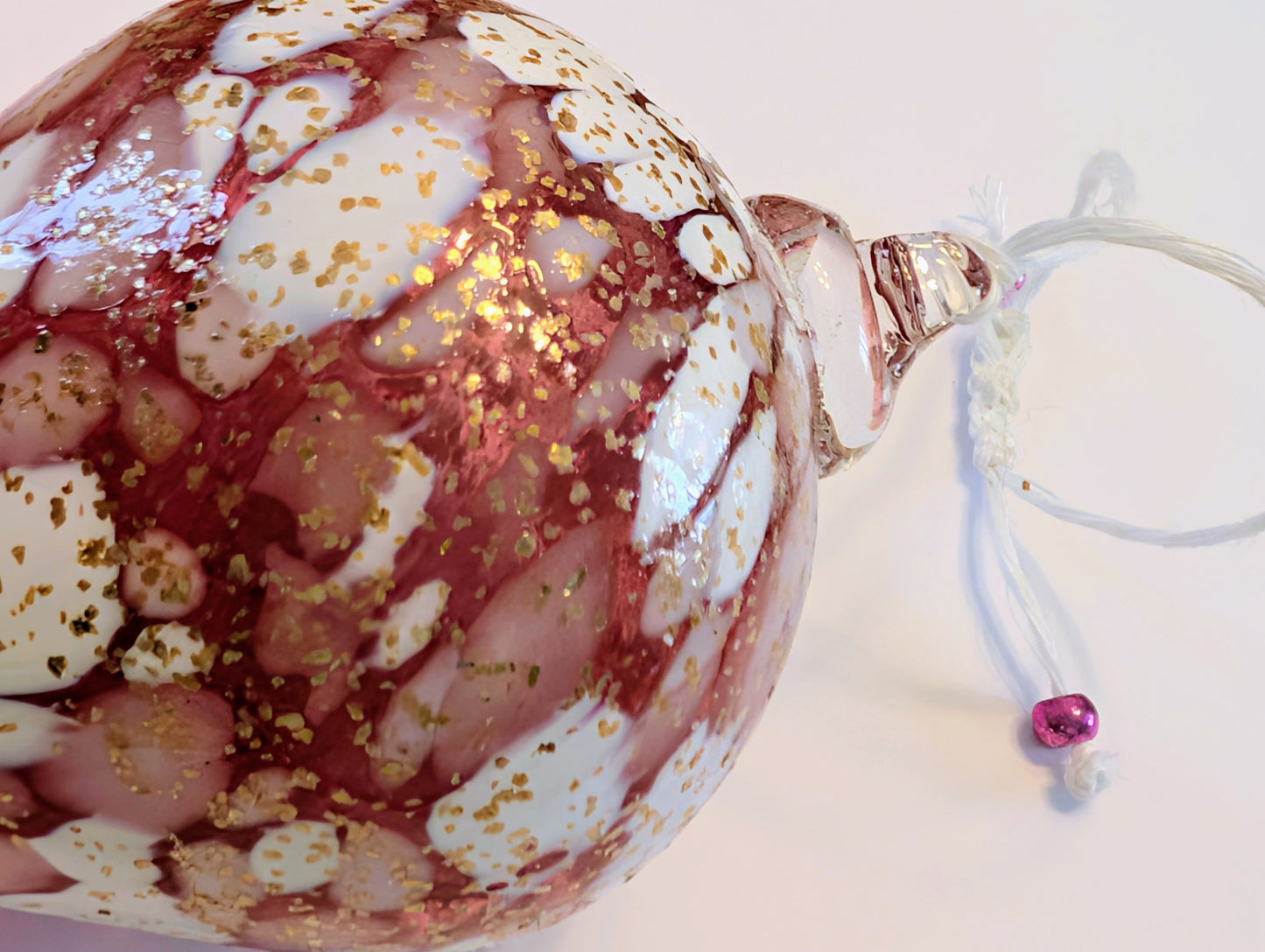 Goutte Tourbillon - Rose & Blanc pailletés or 🇫🇷