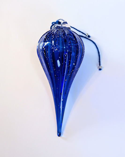 Goutte Venise - Bleu royal pailleté Argent 🇫🇷