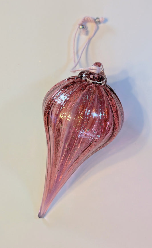 Goutte Venise - Rose pailleté Argent 🇫🇷