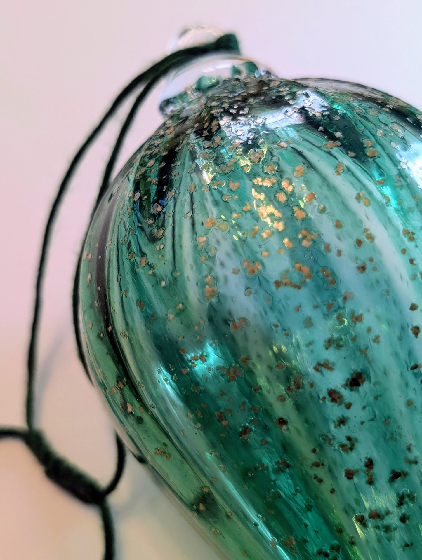 Goutte Venise - Vert sapin pailleté Or 🇫🇷