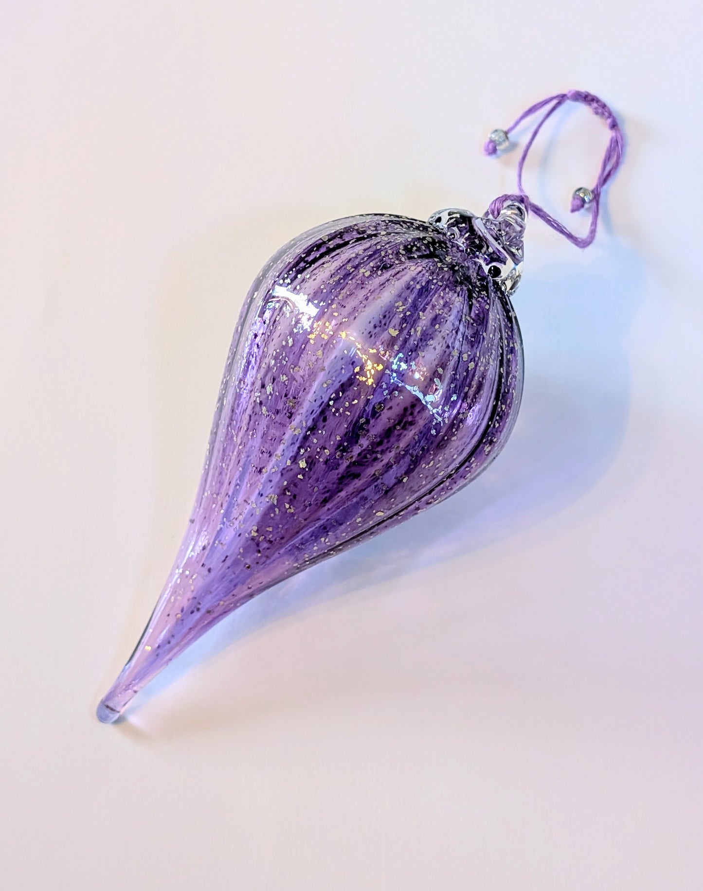 Goutte Venise - Violet pailleté Argent 🇫🇷