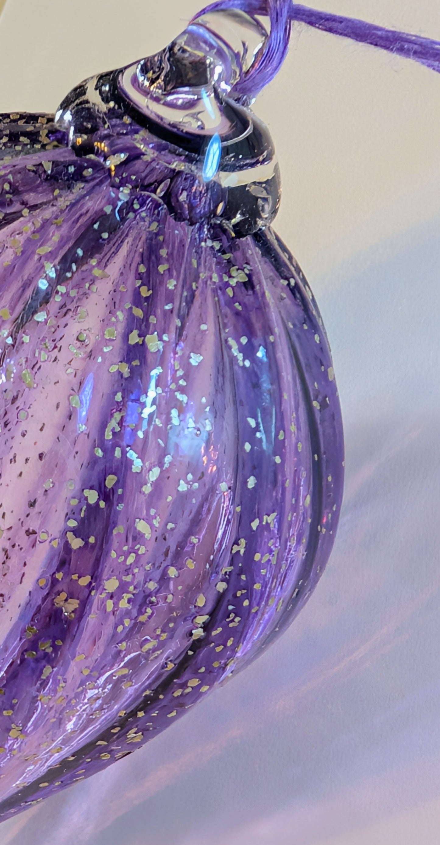 Goutte Venise - Violet pailleté Argent 🇫🇷