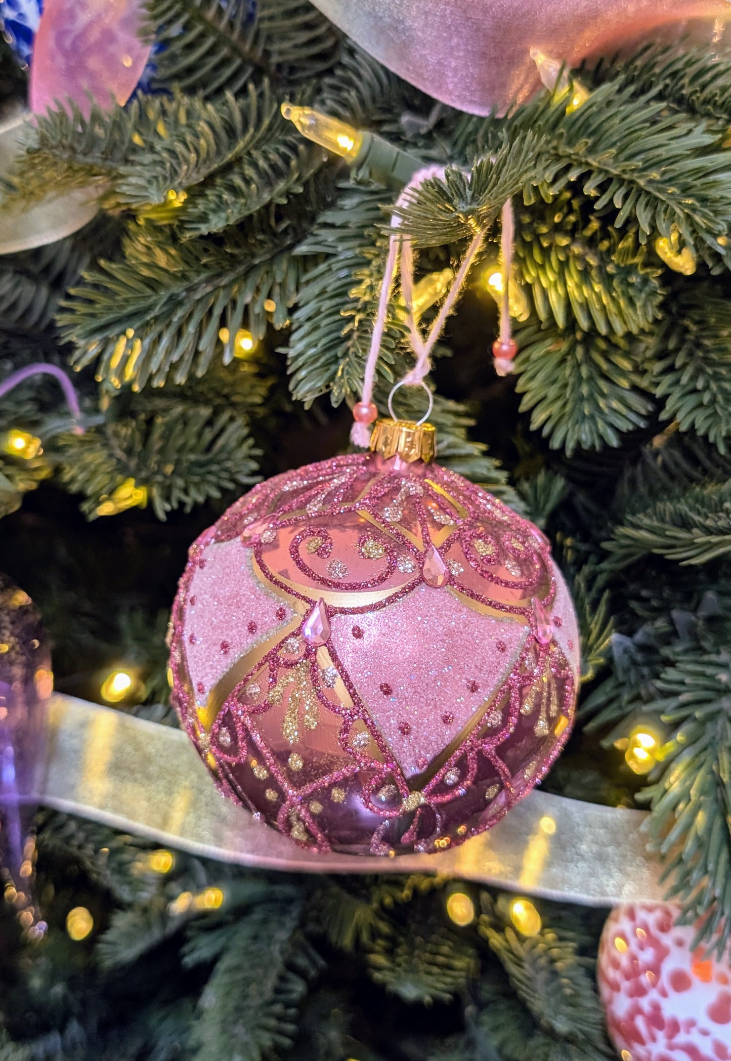 Noël baroque - Rose - Boule 🇵🇱