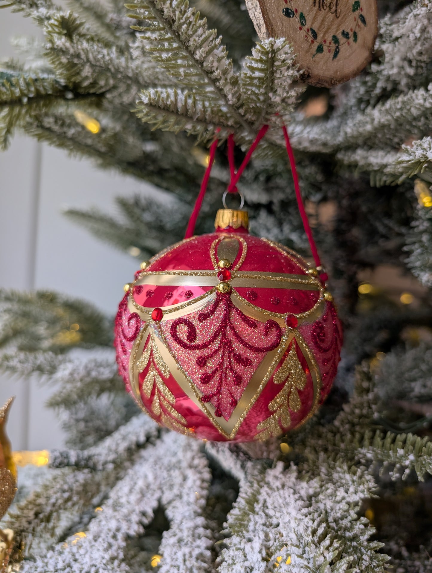 Noël baroque - Rouge - Boule 🇵🇱