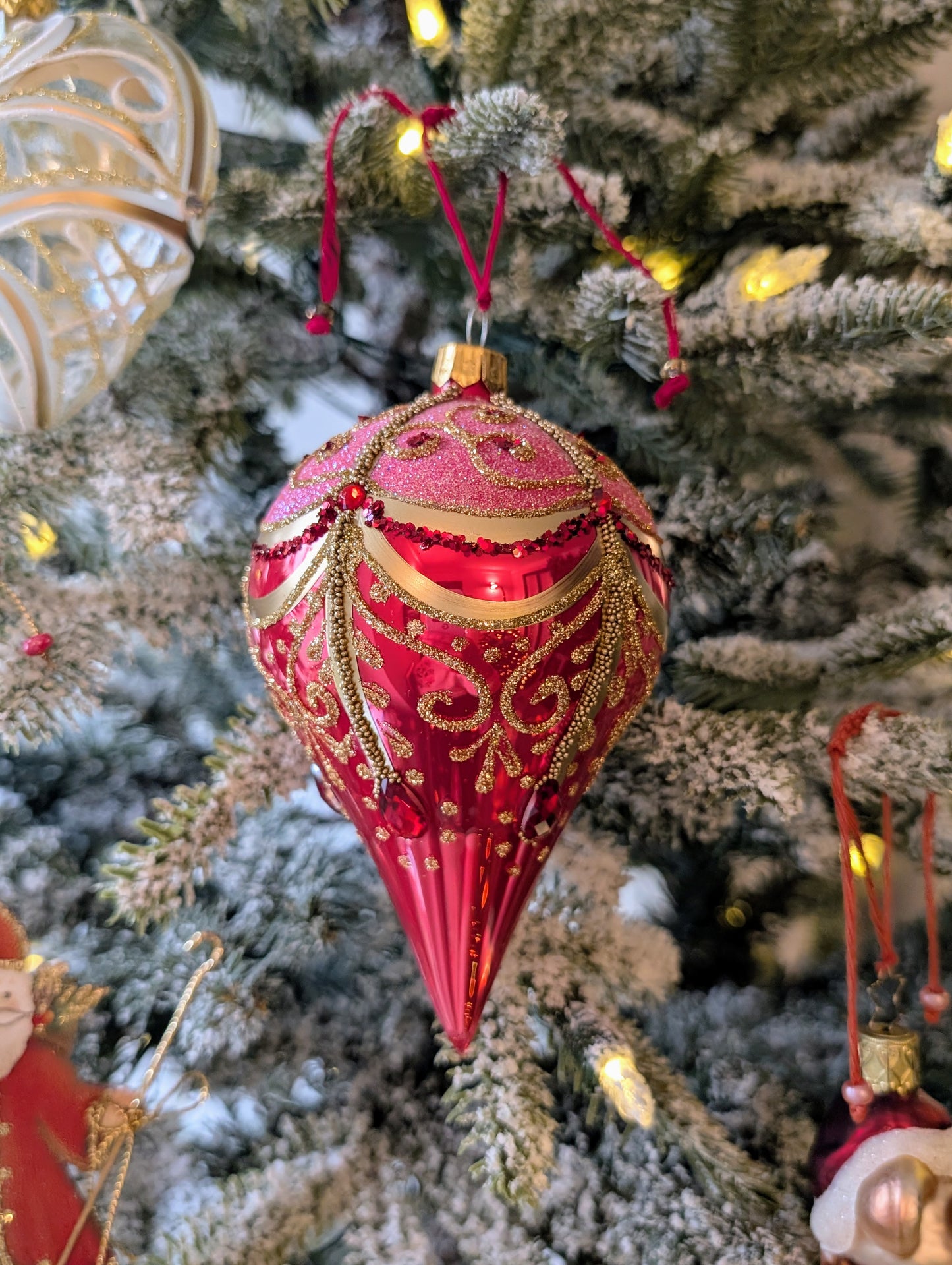 Noël baroque - Rouge - Goutte large 🇵🇱