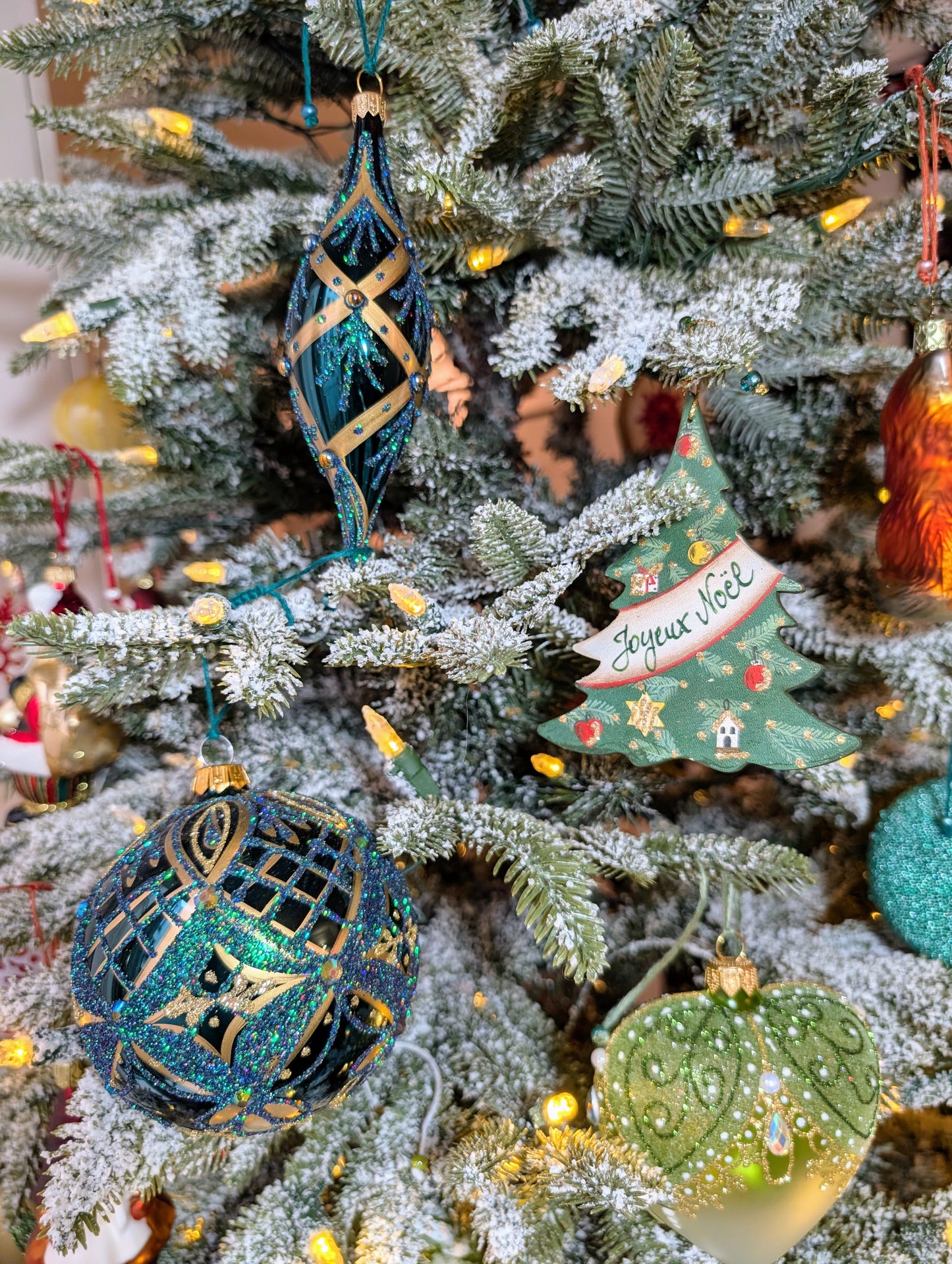 Noël baroque - Vert - Goutte fine 🇵🇱