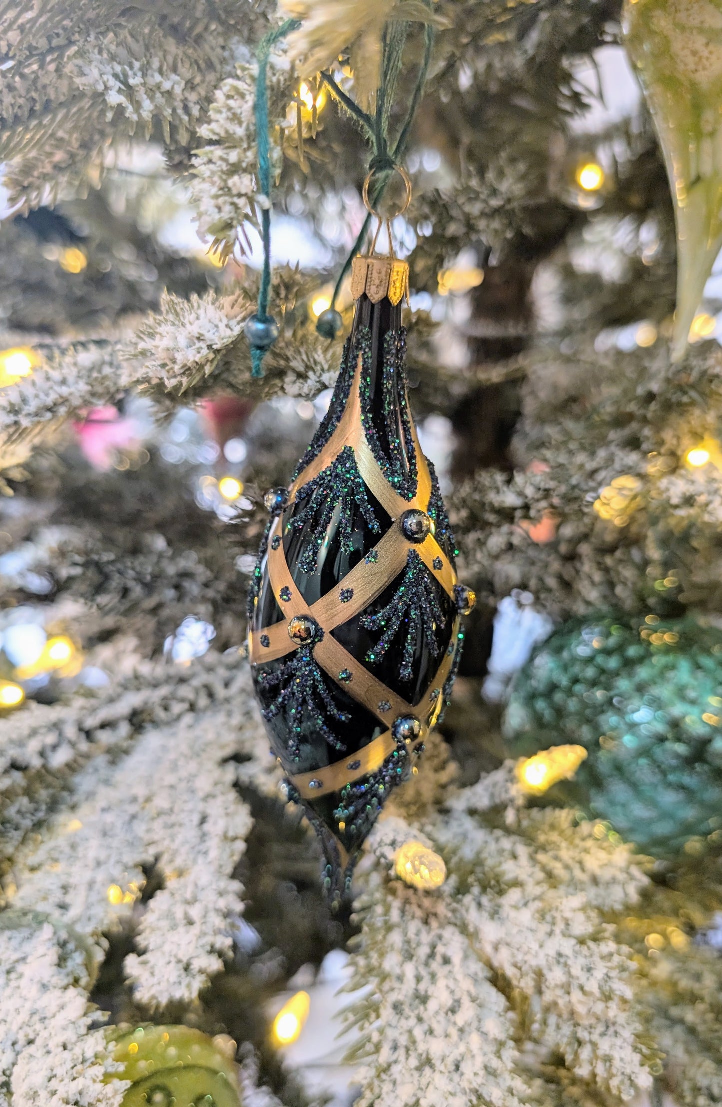 Noël baroque - Vert - Goutte fine 🇵🇱