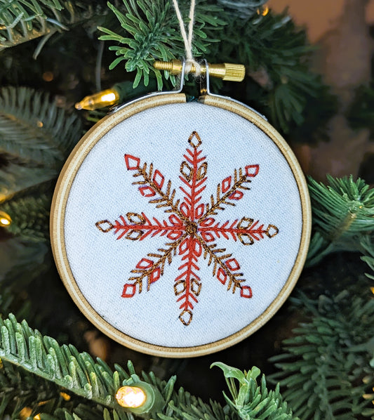 Broderie Flocon - Orange 🇫🇷