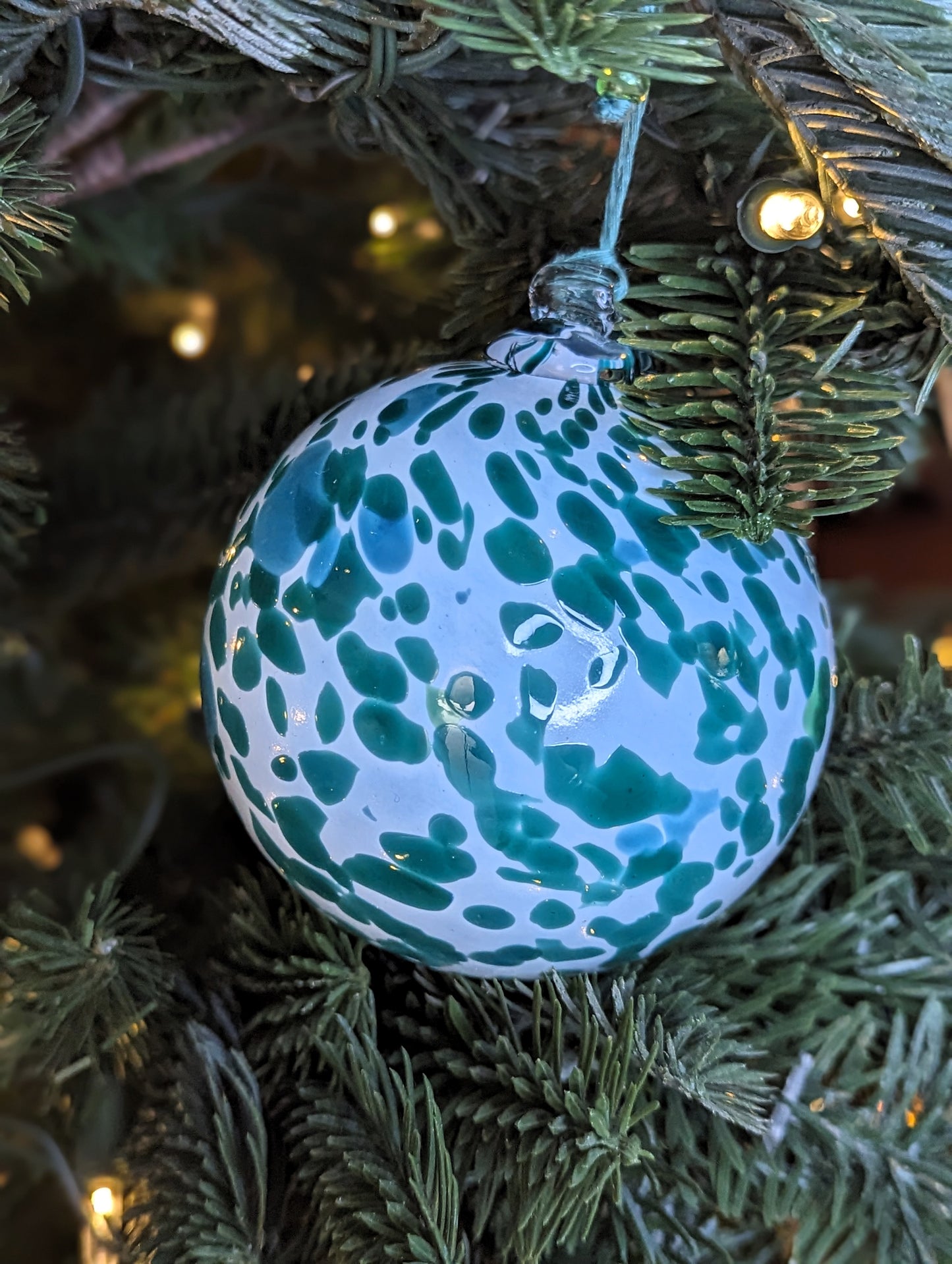 Boule Planète - Vert sapin & Blanc 🇫🇷