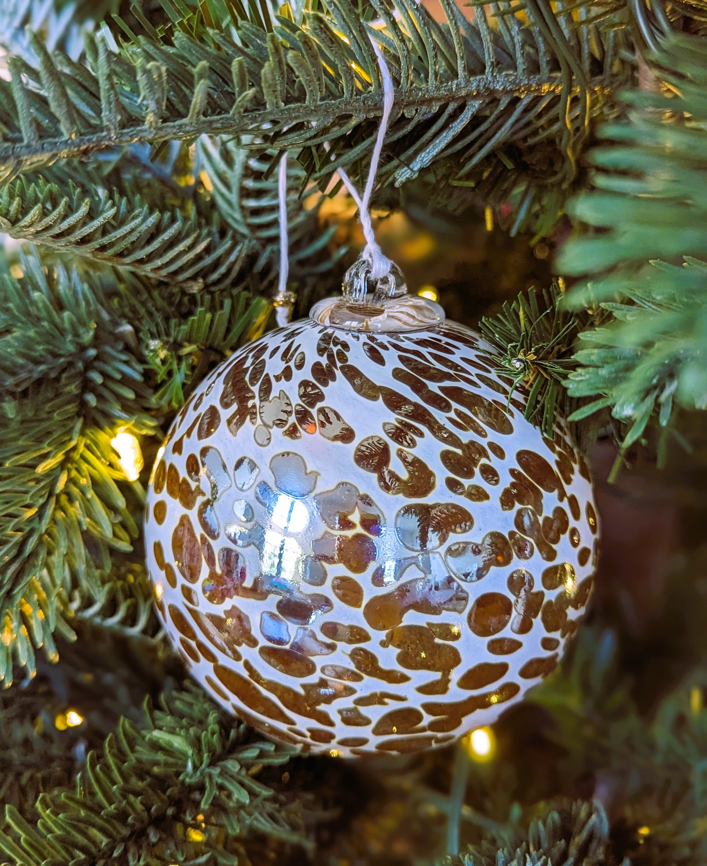 Boule Planète - Or miroir & Blanc 🇫🇷