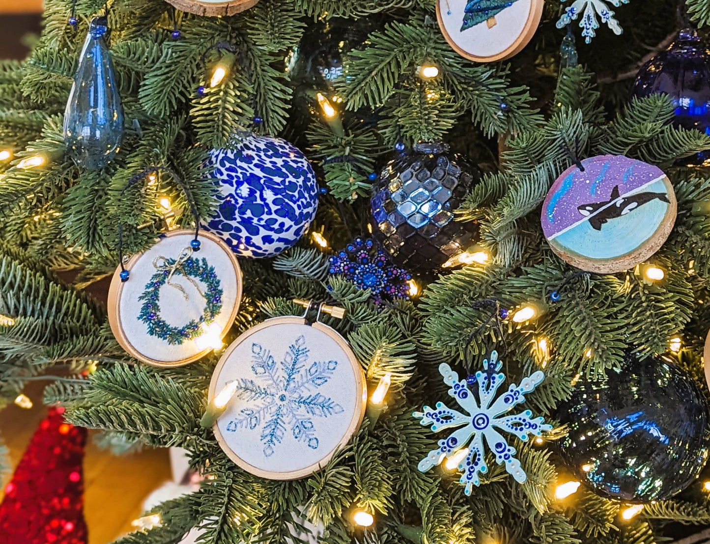 Broderie Flocon - Bleu 🇫🇷