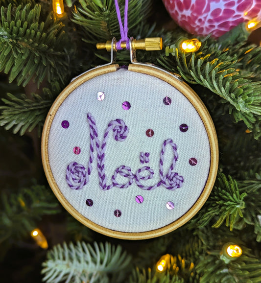 Broderie Noël - Violet 🇫🇷