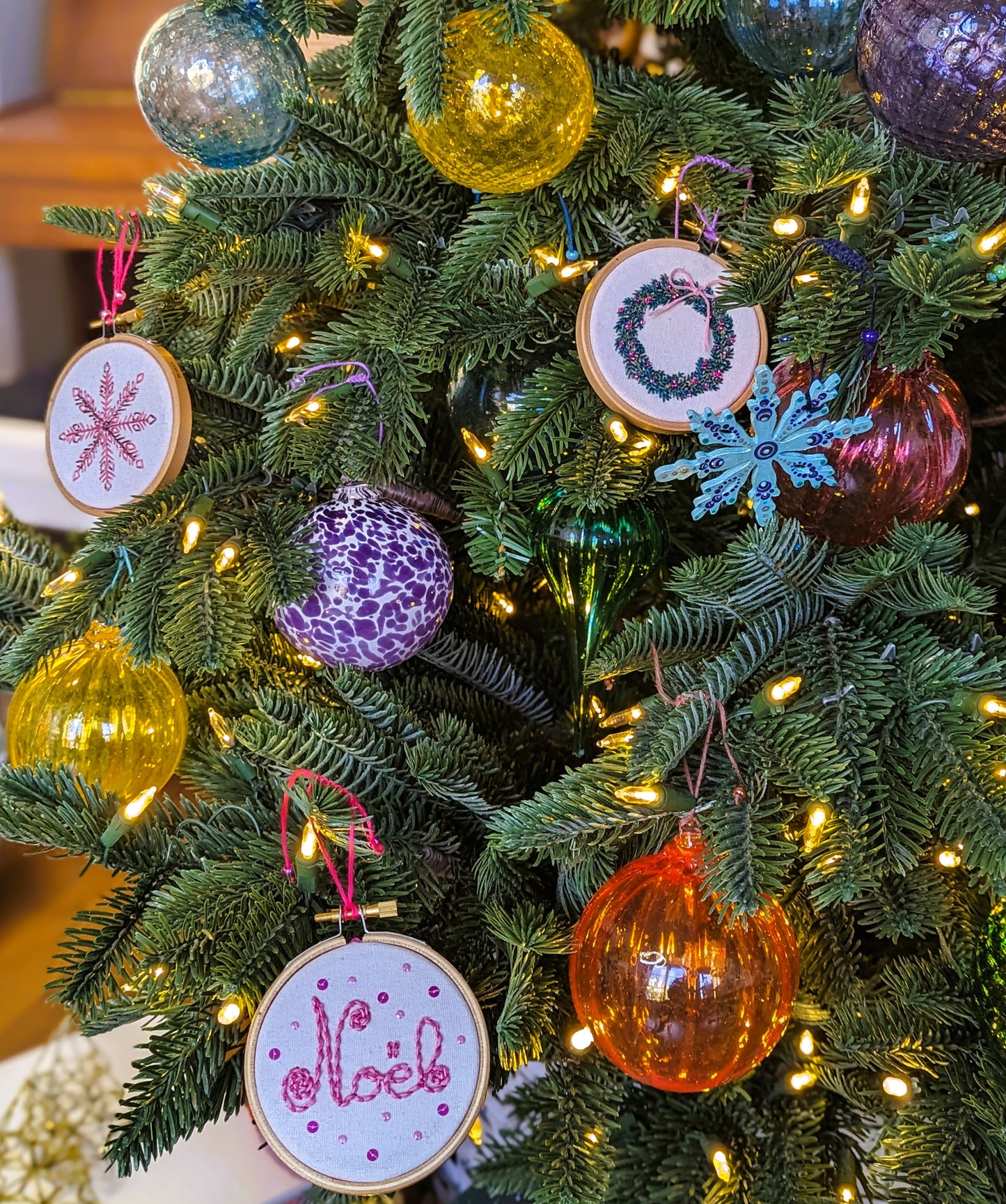 Broderie Flocon - Rose 🇫🇷