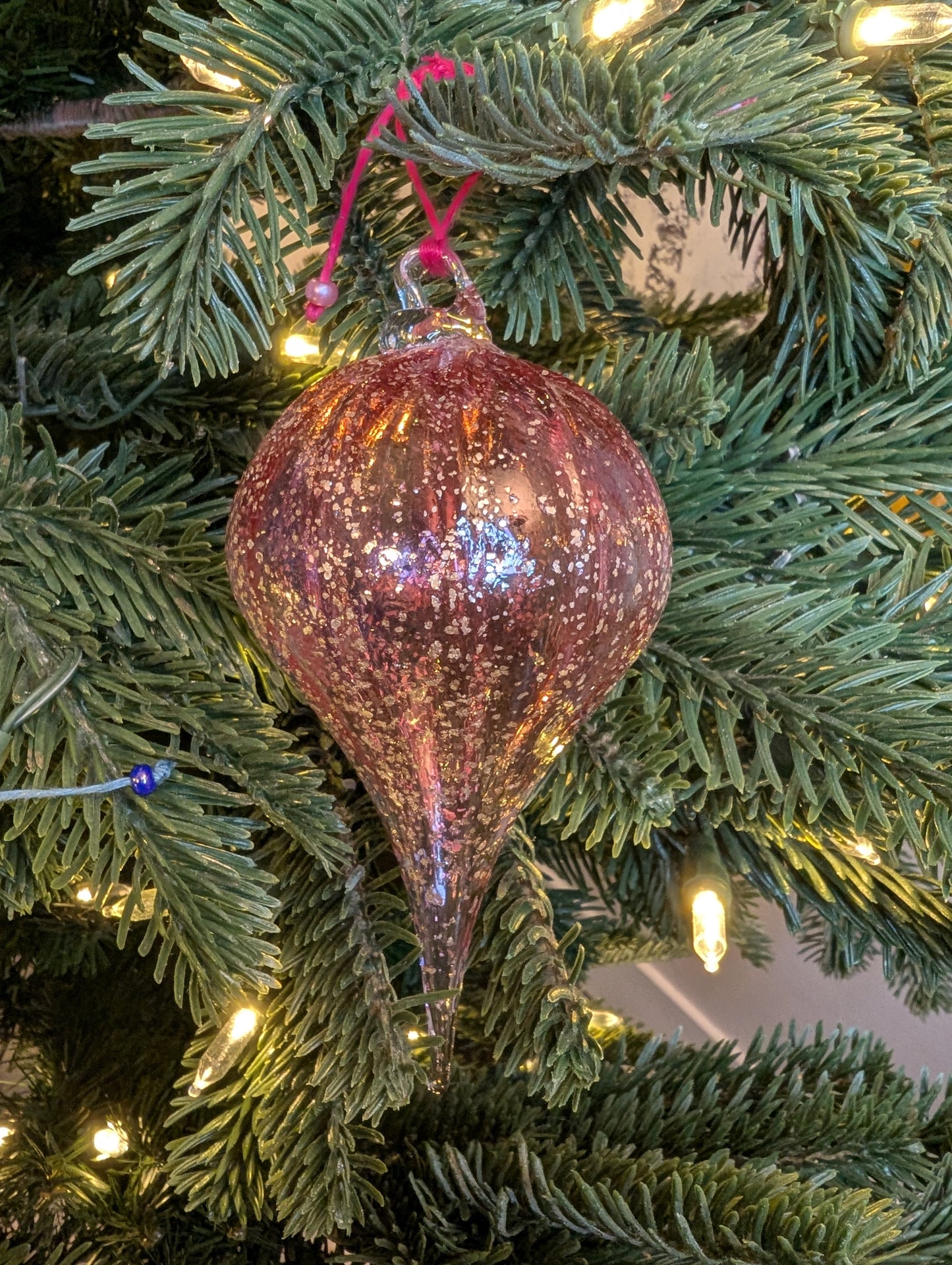 Goutte Venise - Rose pailleté Argent 🇫🇷