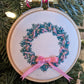 Broderie Couronne - Rose avec guirlande 🇫🇷