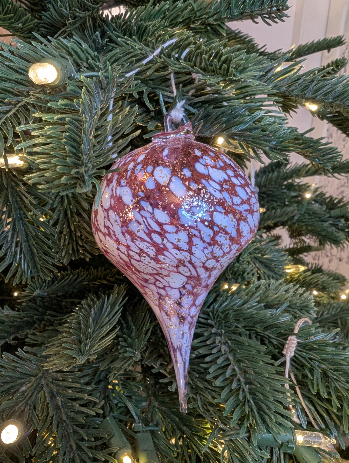 Goutte Tourbillon - Rose & Blanc pailletés or 🇫🇷