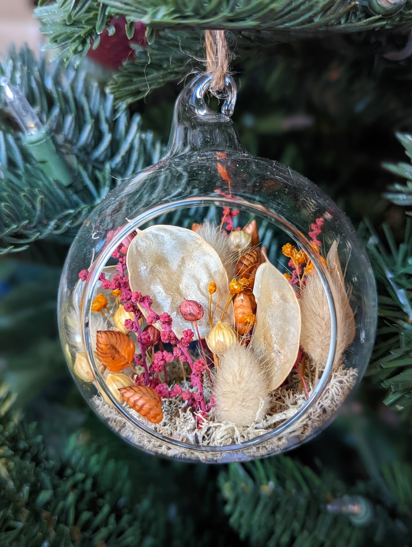 Boule Automne - terrarium de fleurs séchées 🇫🇷