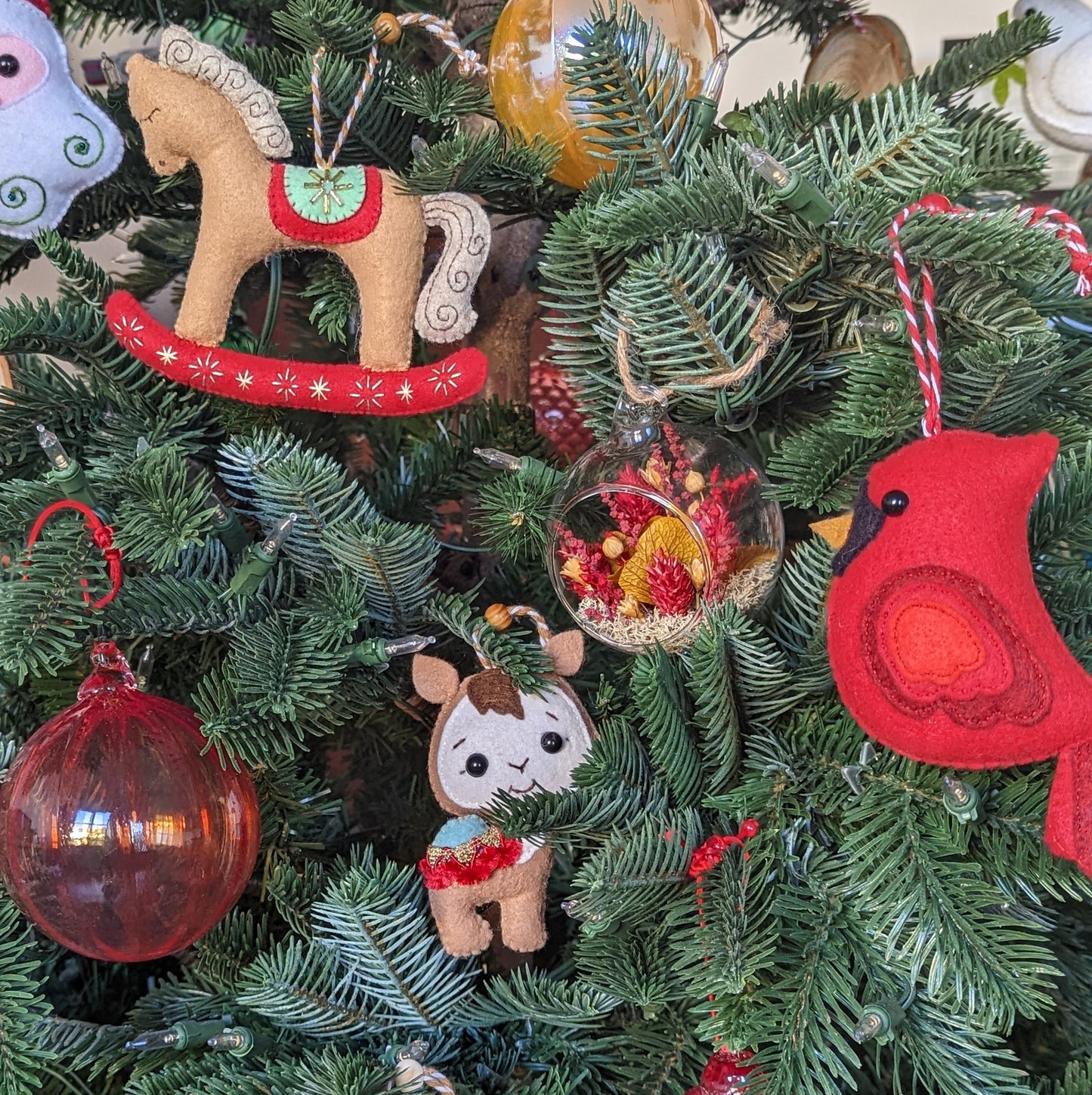 Boule Noël - terrarium de fleurs séchées 🇫🇷