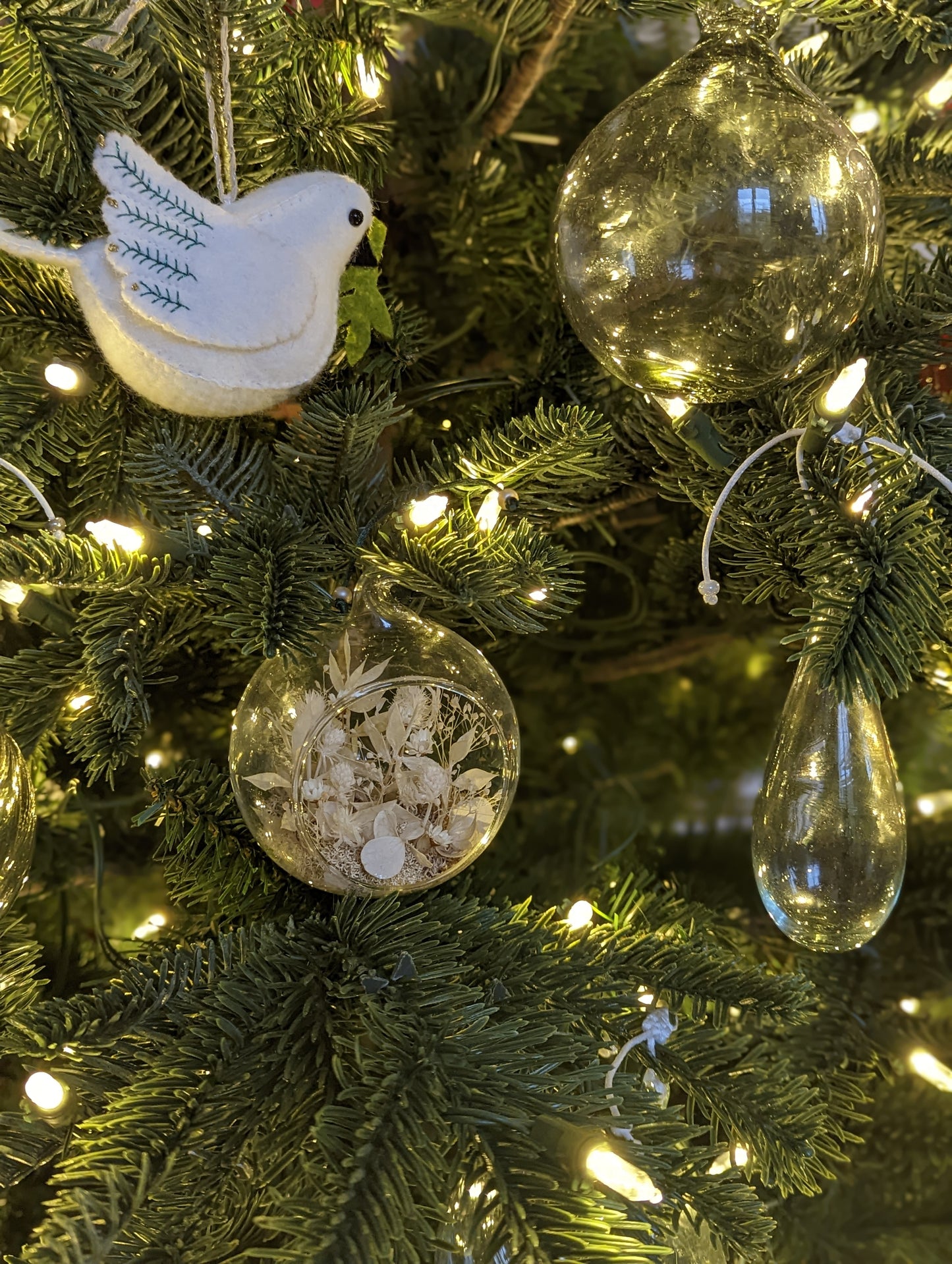 Boule Hiver - terrarium de fleurs séchées 🇫🇷